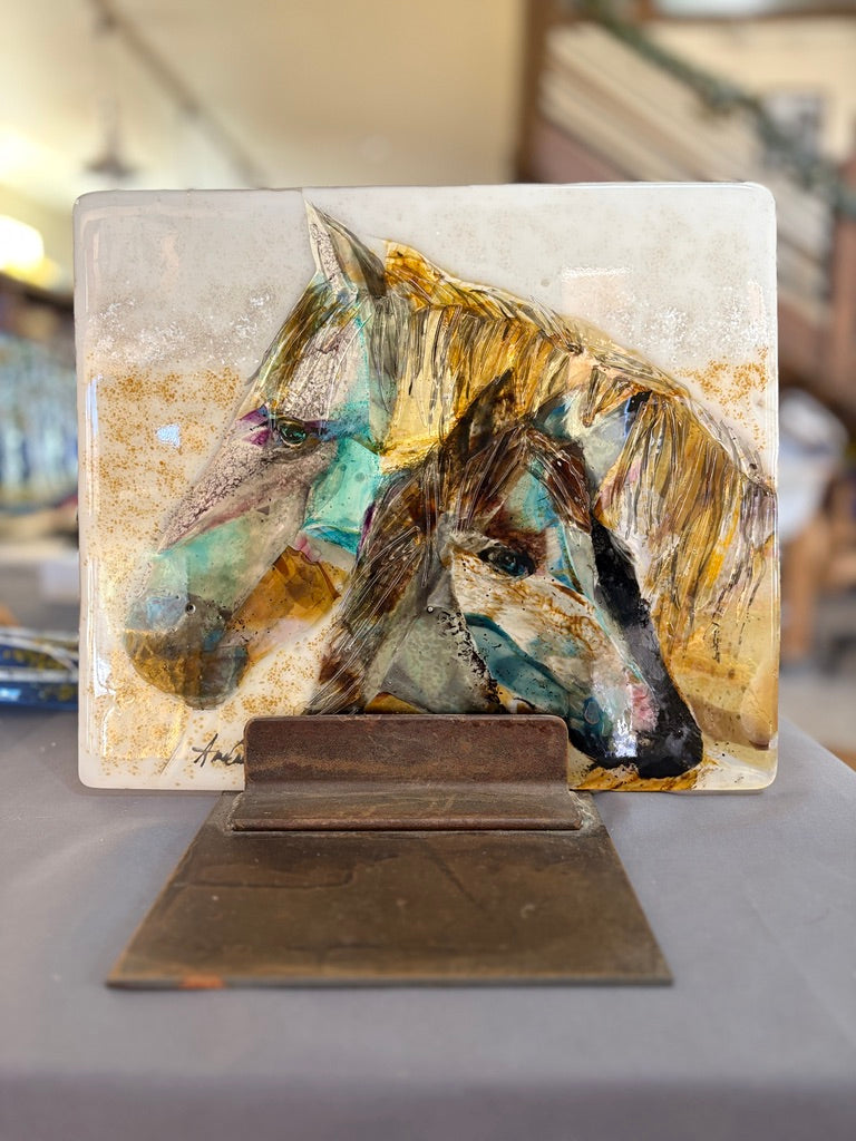 Painterly Mare and Colt