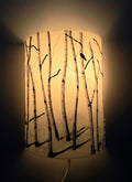 Aspen Winter Fused Glass Light Sconce