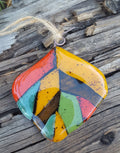 Aspen Leaf Fused Glass Ornament
