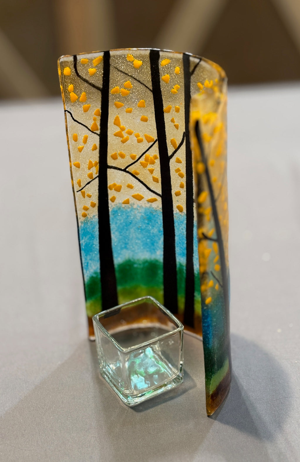 March 21,  1-4pm Candle Wrap Tree Silhouette