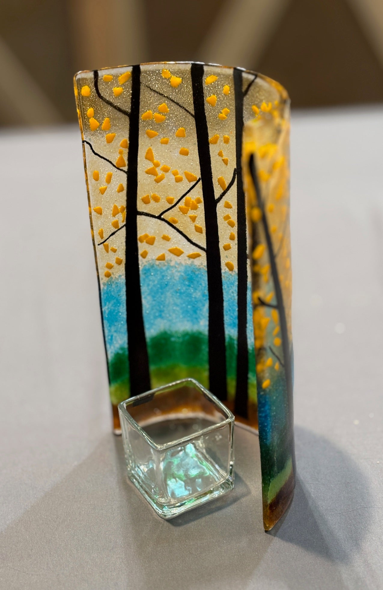 March 21,  1-4pm Candle Wrap Tree Silhouette