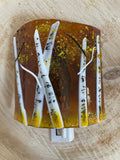 Aspen Fused Glass Night Light/Amber
