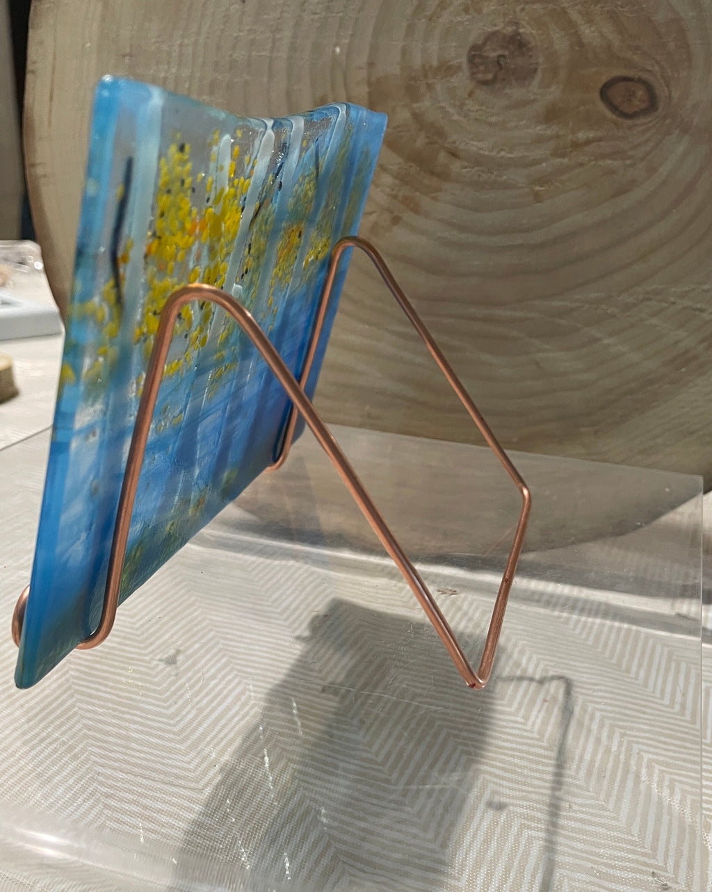 Aspen Fused Glass Keepsake_Clear Spring