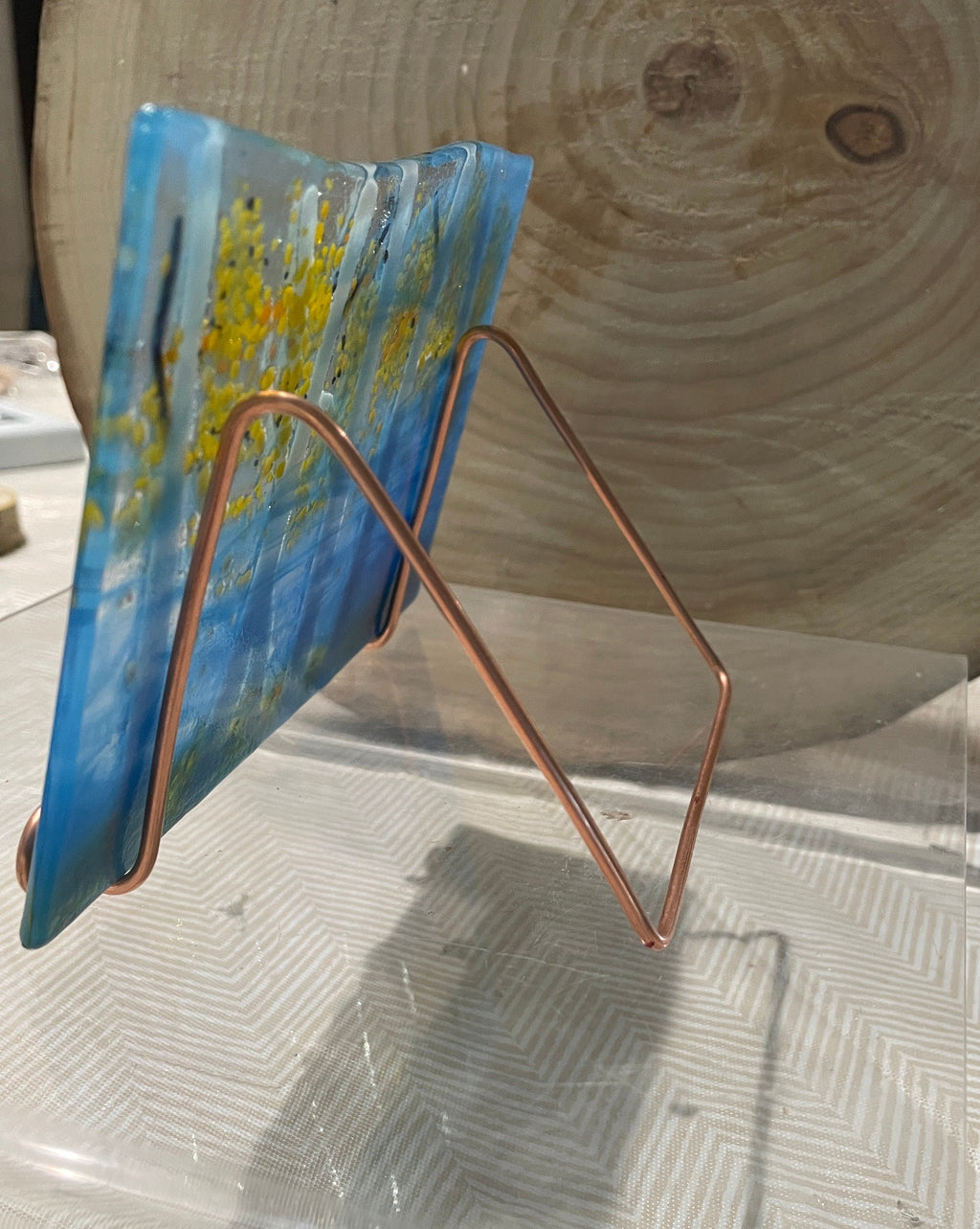 Aspen Fused Glass Keepsake_Clear Autumn