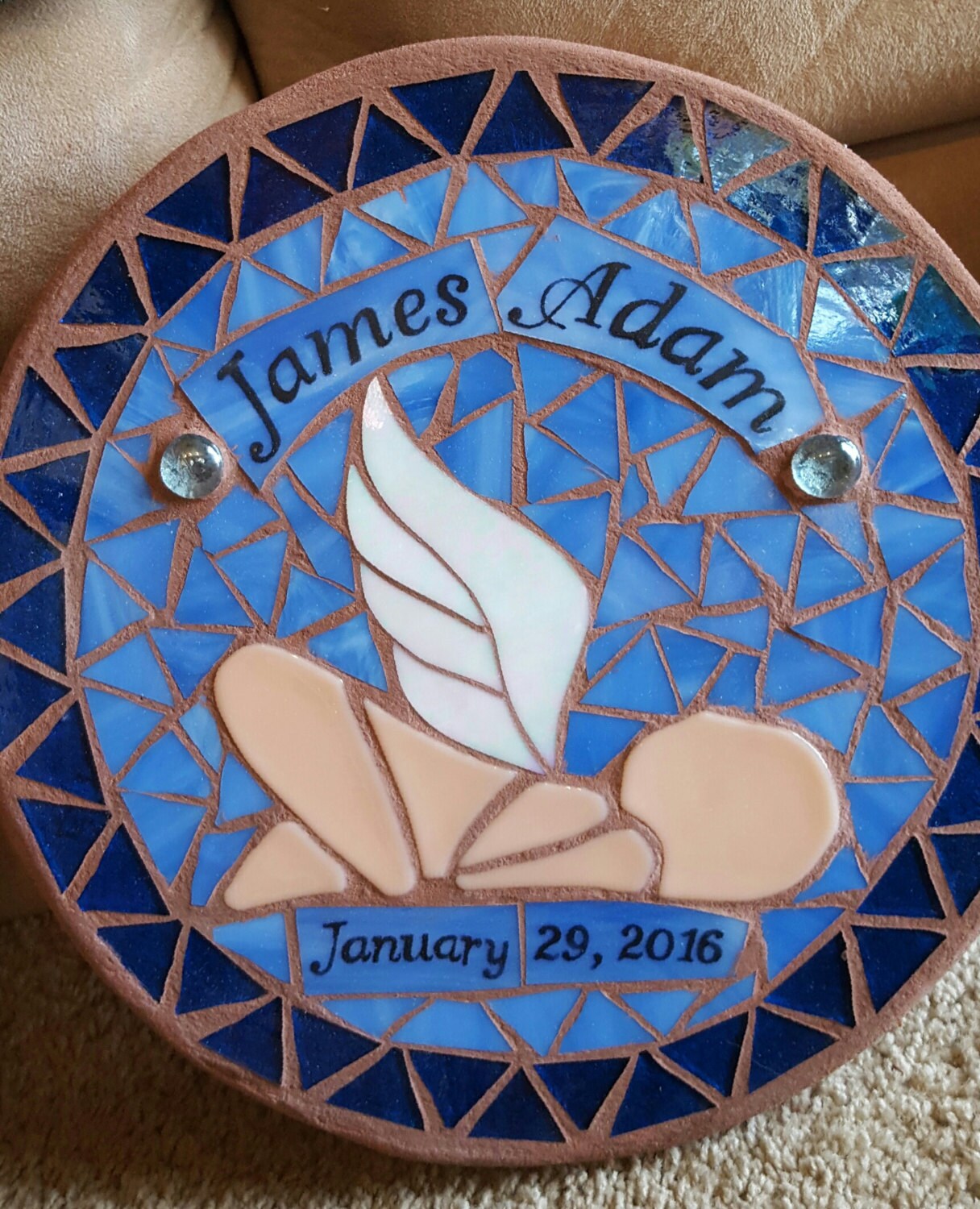 Angel Baby Memorial Stepping Stone